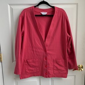 Lands’ End cardigan jacket